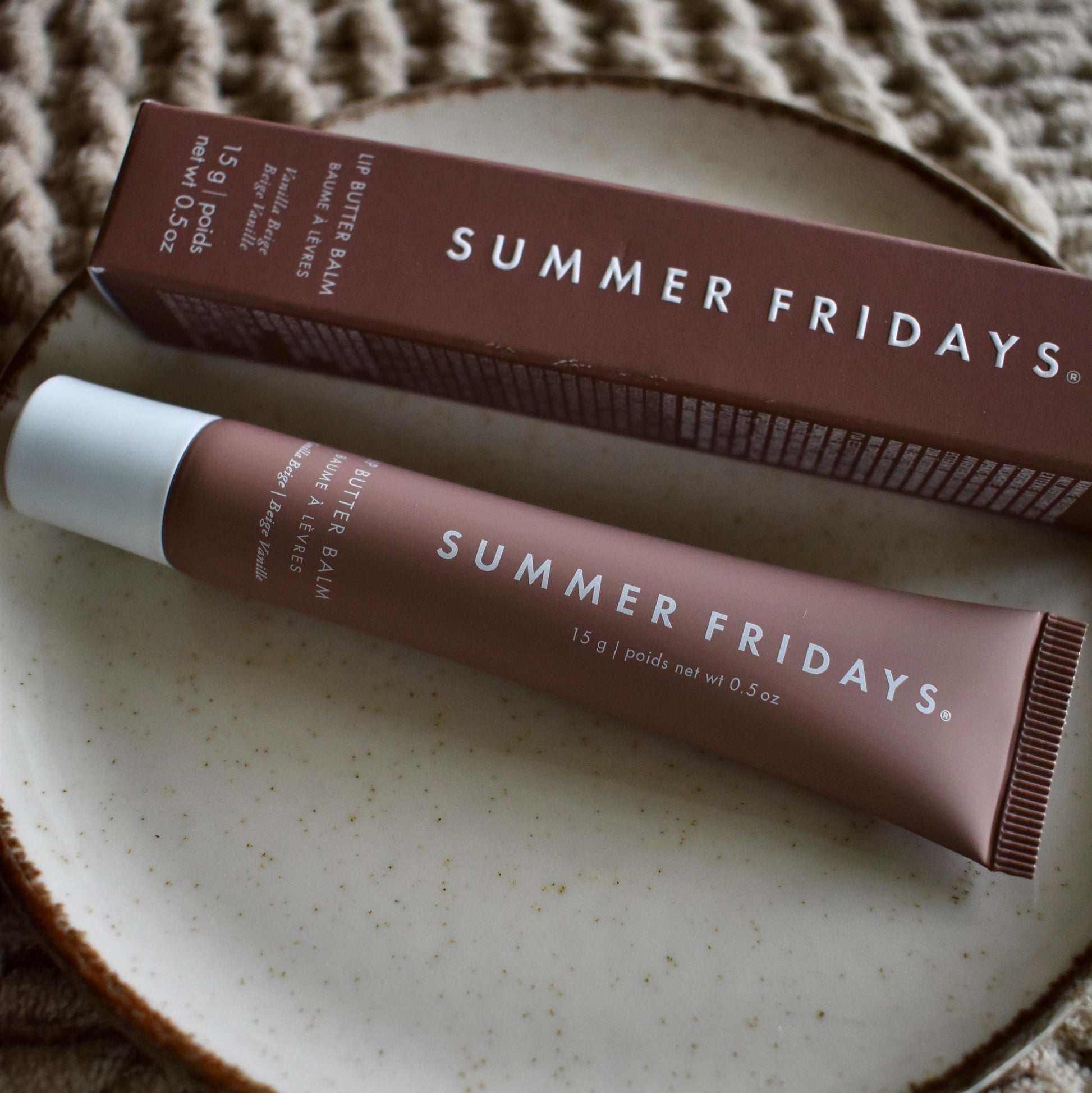 Lip Butter Balm for Hydration & Shine - Vanilla Beige